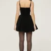 Selina Black Velvet Tulle Mini Dress Selina Black Velvet Tulle Mini Dress