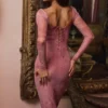 Seraphina Pink Print Corset Dress Seraphina Pink Print Corset Dress
