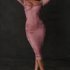 Seraphina Pink Print Corset Dress Seraphina Pink Print Corset Dress
