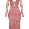 Seraphina Pink Print Corset Dress Seraphina Pink Print Corset Dress