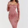 Seraphina Pink Print Corset Dress Seraphina Pink Print Corset Dress