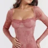 Seraphina Pink Print Corset Dress Seraphina Pink Print Corset Dress