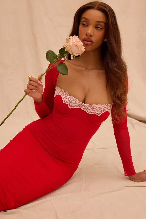 Seraphina Scarlet Corset Dress Seraphina Scarlet Corset Dress