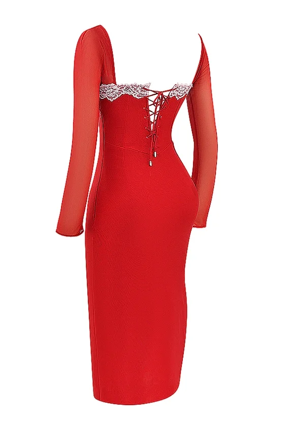 Seraphina Scarlet Corset Dress Seraphina Scarlet Corset Dress