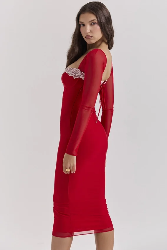 Seraphina Scarlet Corset Dress Seraphina Scarlet Corset Dress