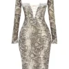 Seraphina Snake Print Corset Dress Seraphina Snake Print Corset Dress