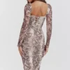 Seraphina Snake Print Corset Dress Seraphina Snake Print Corset Dress