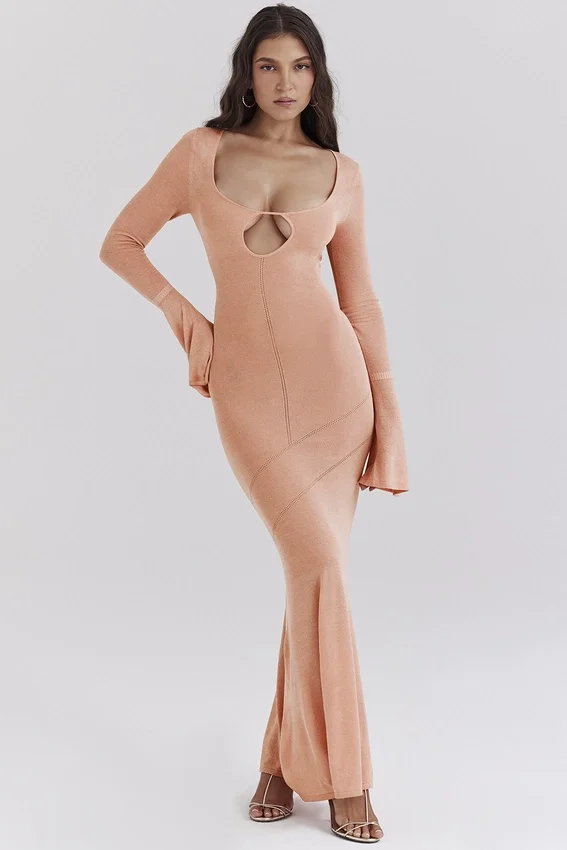 Sereia Sorbet Metallic Knit Maxi Dress Sereia Sorbet Metallic Knit Maxi Dress