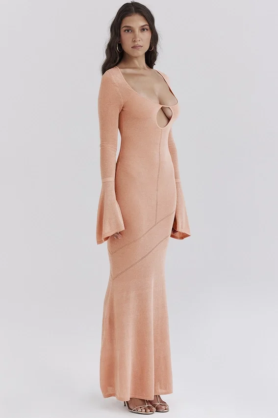 Sereia Sorbet Metallic Knit Maxi Dress Sereia Sorbet Metallic Knit Maxi Dress