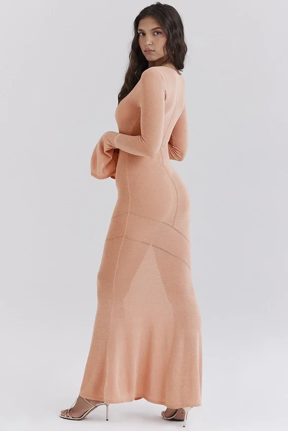 Sereia Sorbet Metallic Knit Maxi Dress Sereia Sorbet Metallic Knit Maxi Dress