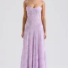Seren Orchid Floral Lace Back Maxi Dress Seren Orchid Floral Lace Back Maxi Dress