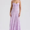 Seren Orchid Floral Lace Back Maxi Dress Seren Orchid Floral Lace Back Maxi Dress