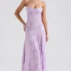 Seren Orchid Floral Lace Back Maxi Dress Seren Orchid Floral Lace Back Maxi Dress
