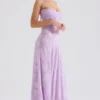 Seren Orchid Floral Lace Back Maxi Dress Seren Orchid Floral Lace Back Maxi Dress