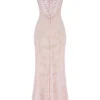Seren Soft Pink Floral Lace Back Maxi Dress Seren Soft Pink Floral Lace Back Maxi Dress