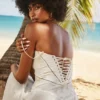 Seren Vintage Cream Floral Lace Back Maxi Dress Seren Vintage Cream Floral Lace Back Maxi Dress