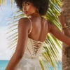 Seren Vintage Cream Floral Lace Back Maxi Dress Seren Vintage Cream Floral Lace Back Maxi Dress