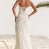Seren Vintage Cream Floral Lace Back Maxi Dress Seren Vintage Cream Floral Lace Back Maxi Dress