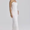 Serenella White Broderie Anglaise Lace Midi Dress Serenella White Broderie Anglaise Lace Midi Dress