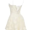 Serenita Vintage Cream Floral Mini Dress Serenita Vintage Cream Floral Mini Dress
