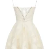 Serenita Vintage Cream Floral Mini Dress Serenita Vintage Cream Floral Mini Dress