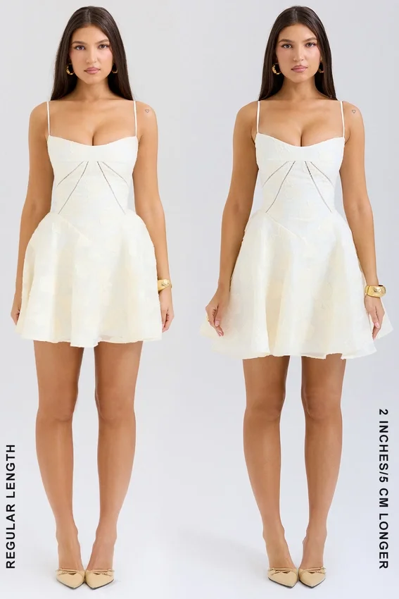 Serenita Vintage Cream Floral Mini Dress Serenita Vintage Cream Floral Mini Dress