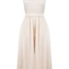 Shayla Vintage Cream Midi Dress Shayla Vintage Cream Midi Dress