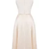 Shayla Vintage Cream Midi Dress Shayla Vintage Cream Midi Dress