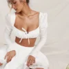 Shira White Puff Sleeve Top Shira White Puff Sleeve Top