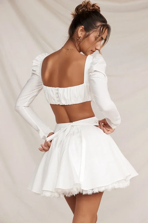 Shira White Puff Sleeve Top Shira White Puff Sleeve Top