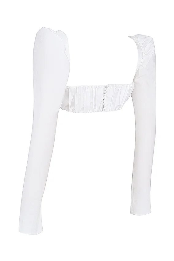 Shira White Puff Sleeve Top Shira White Puff Sleeve Top