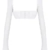 Shira White Puff Sleeve Top Shira White Puff Sleeve Top