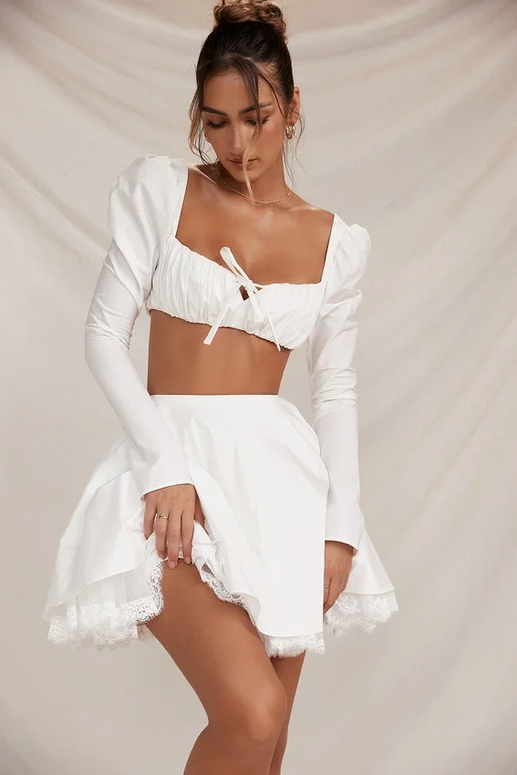 Shira White Puff Sleeve Top Shira White Puff Sleeve Top