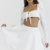 Shira White Puff Sleeve Top Shira White Puff Sleeve Top