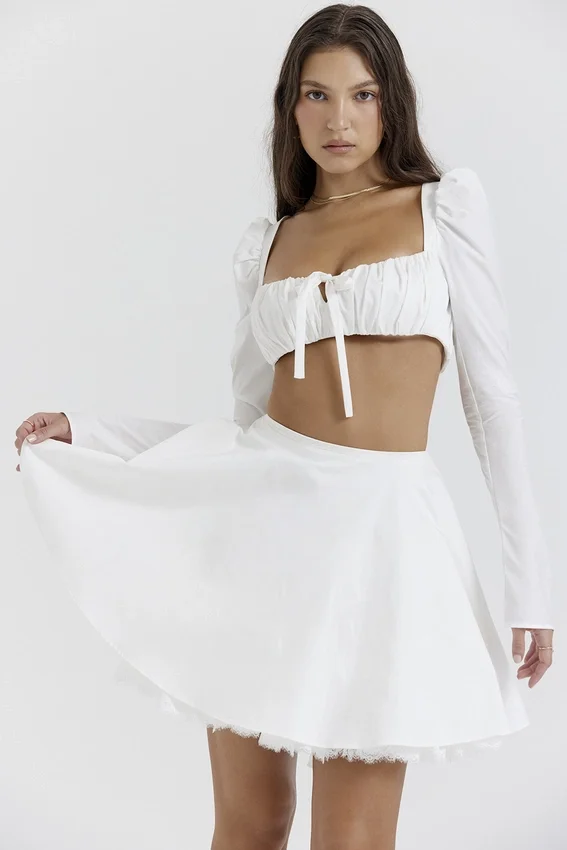 Shira White Puff Sleeve Top Shira White Puff Sleeve Top