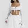 Shira White Puff Sleeve Top Shira White Puff Sleeve Top