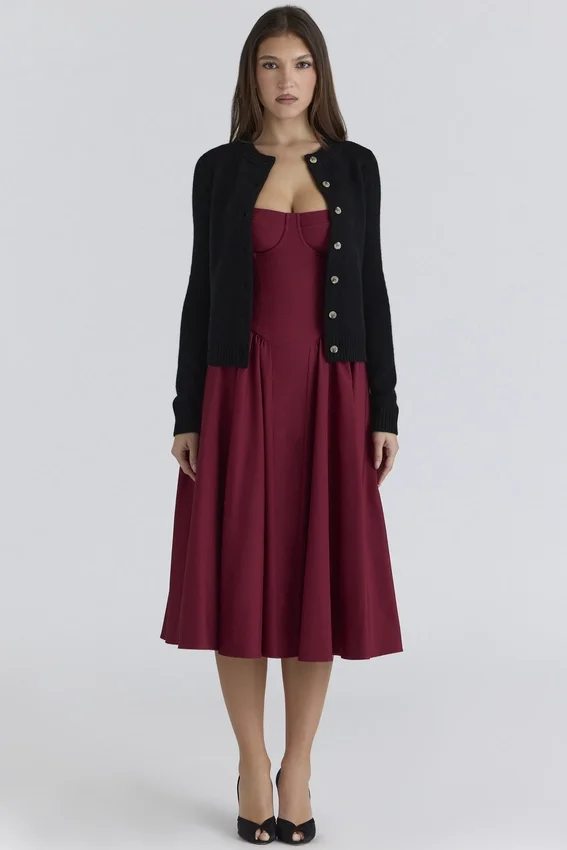 Signature Black Cashmere + Merino Wool Cardigan Signature Black Cashmere + Merino Wool Cardigan