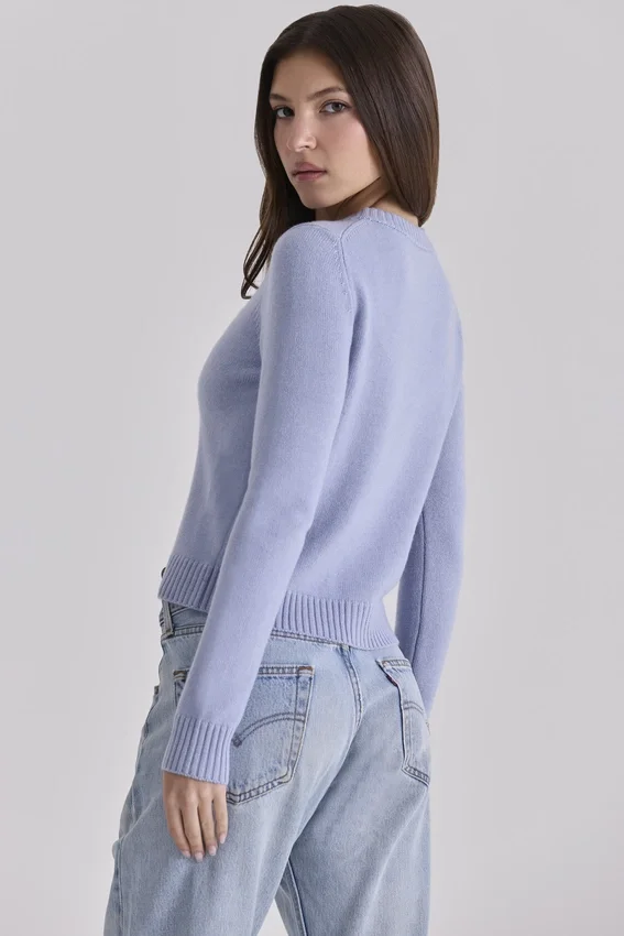 Signature Bluebell Cashmere + Merino Wool Cardigan Signature Bluebell Cashmere + Merino Wool Cardigan
