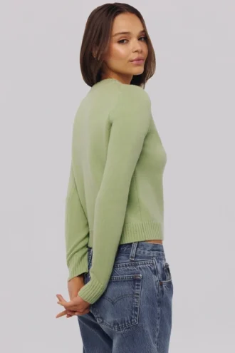 Signature Matcha Cashmere + Merino Wool Cardigan Signature Matcha Cashmere + Merino Wool Cardigan