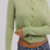 Signature Matcha Cashmere + Merino Wool Cardigan Signature Matcha Cashmere + Merino Wool Cardigan