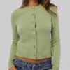 Signature Matcha Cashmere + Merino Wool Cardigan Signature Matcha Cashmere + Merino Wool Cardigan