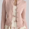 Signature Peach Cashmere + Merino Wool Cardigan Signature Peach Cashmere + Merino Wool Cardigan
