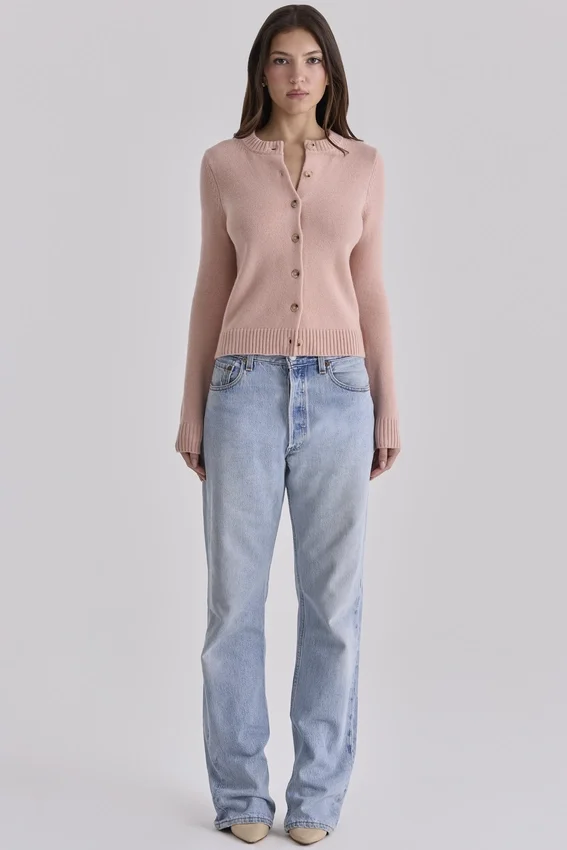 Signature Peach Cashmere + Merino Wool Cardigan Signature Peach Cashmere + Merino Wool Cardigan