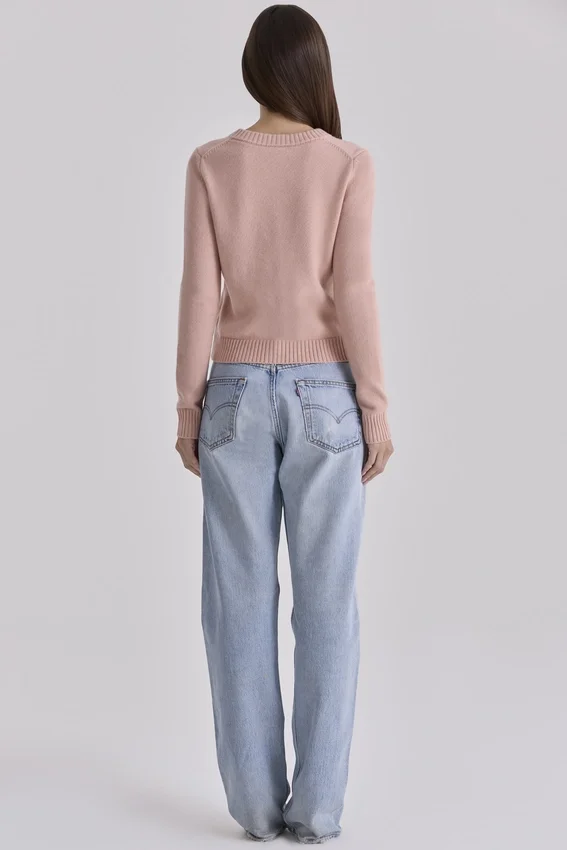 Signature Peach Cashmere + Merino Wool Cardigan Signature Peach Cashmere + Merino Wool Cardigan
