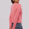 Signature Raspberry Cashmere + Merino Wool Cardigan
