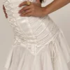 Sirena White Strapless Lace Up Mini Dress Sirena White Strapless Lace Up Mini Dress