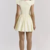Sisi Lemon Cotton Embroidered Mini Dress Sisi Lemon Cotton Embroidered Mini Dress