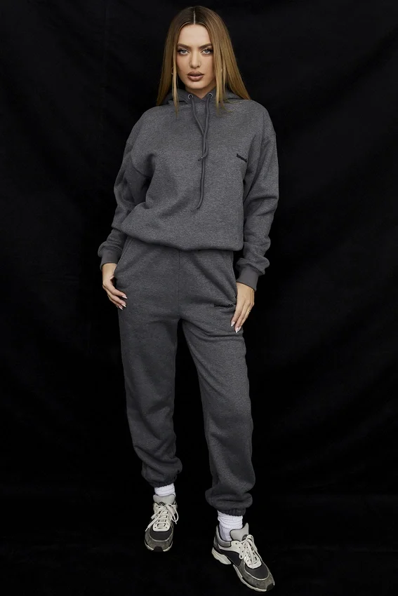 Sky Dark Grey Fleece Back Jogging Trousers Sky Dark Grey Fleece Back Jogging Trousers