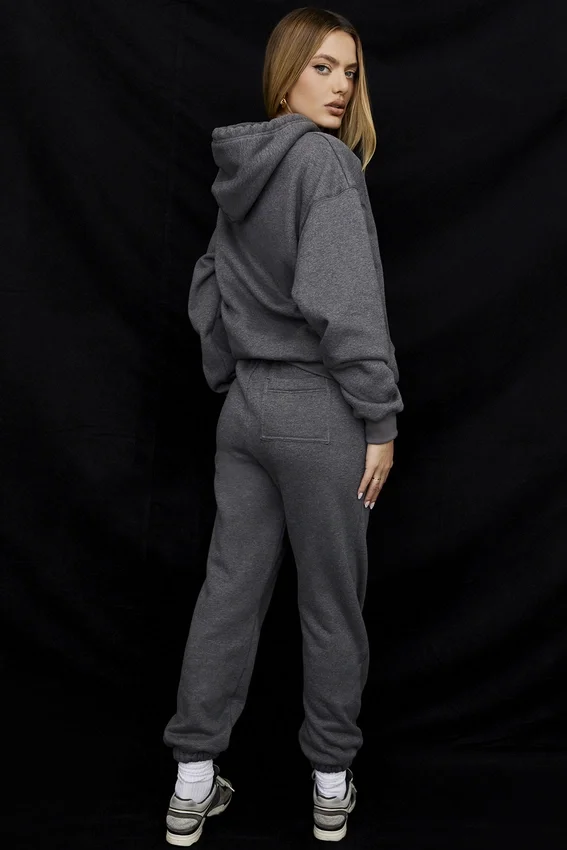 Sky Dark Grey Fleece Back Jogging Trousers Sky Dark Grey Fleece Back Jogging Trousers