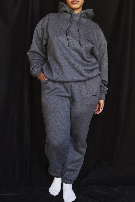 Sky Dark Grey Fleece Back Jogging Trousers Sky Dark Grey Fleece Back Jogging Trousers